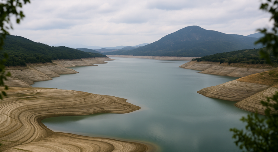 Η λίμνη Μόρνος εκπέμπει συναγερμό: Δραματική πτώση της στάθμης του νερού που τροφοδοτεί την Αθήνα