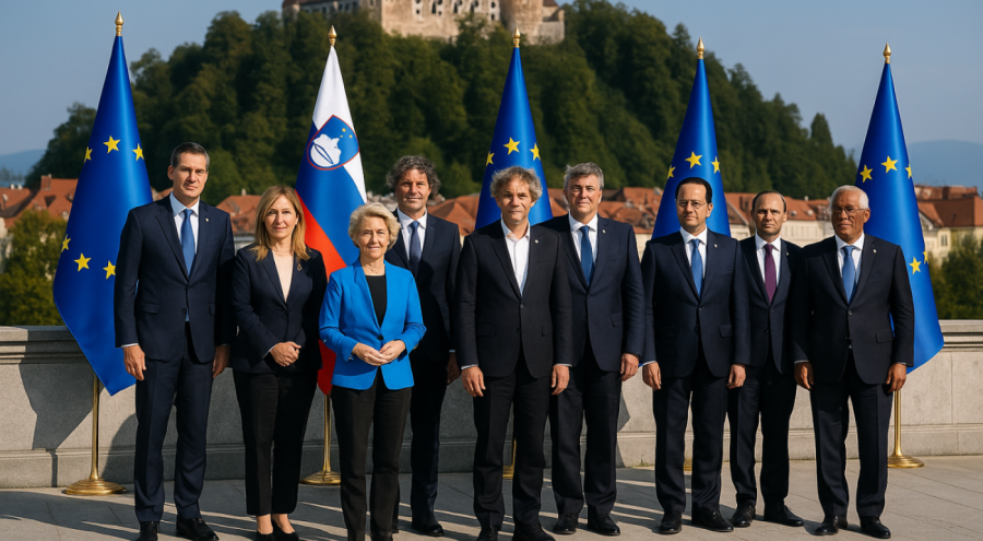 Von der Leyen na vrhu MED-9 v Sloveniji: Južna Evropa se združuje v močnejšo Unijo