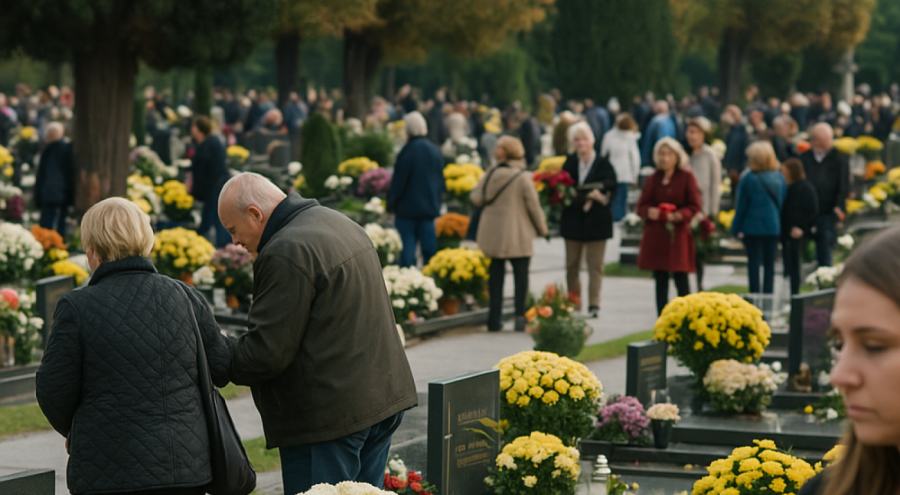Tüm Kutsallar Günü’nde Hırvatlar mezarlıkları doldurdu