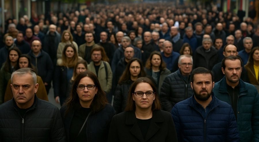 Илјадници маршираа во Скопје барајќи правда пред судењето за пожарот во ноќниот клуб