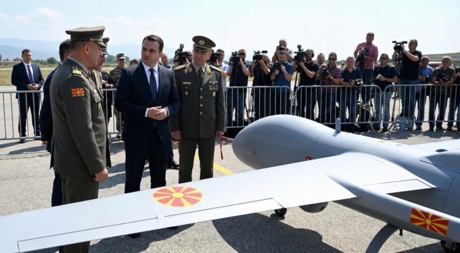 Kuzey Makedonya'dan Savunma Sanayinde Dev Adım: İlk Yerli Dron "Şahin" Görücüye Çıktı