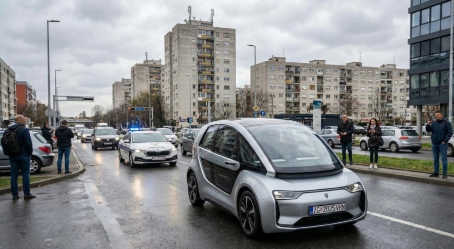 Zagreb Sokaklarında Gelecek Başladı: Rimac’ın "Verne" Robotaksileri İlk Kez Trafiğe İndi