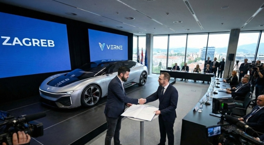 Zagreb Sokaklarında Devrim: Rimac’ın Sürücüsüz Taksisi "Verne" Resmen Yola Çıkıyor!