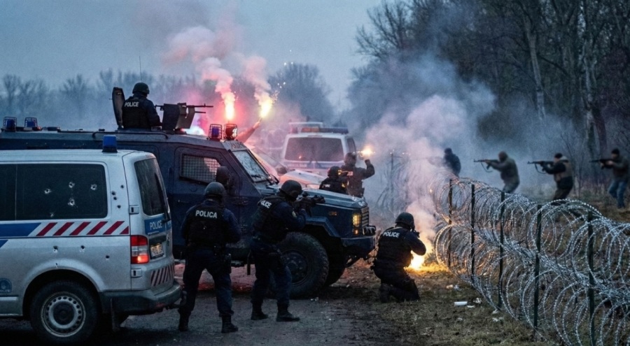 Háborús Állapotok a Déli Határon! Gépfegyverekkel Támadtak a Magyar Rendőrökre az Embercsempészek...