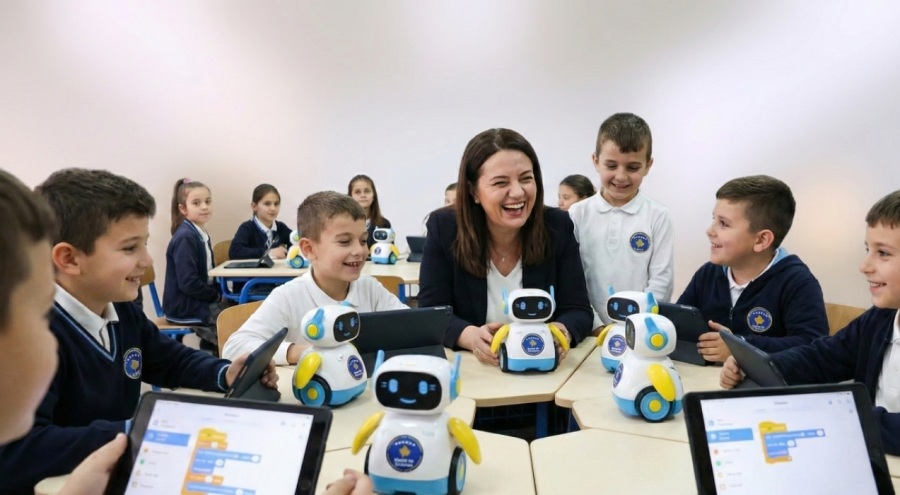 Kosova’da Teknoloji Devrimi! İlk Yerli Eğitim Robotları Sınıflara Girdi: "Geleceğin Sınıfları" Başlıyor