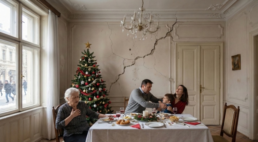 Momente de panică la masa de Crăciun în România: Vrancea s-a zguduit cu 5,2 grade, Bucureștiul a ...