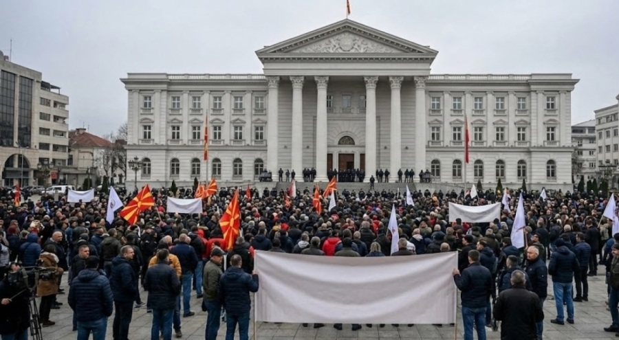 Kuzey Makedonya’da Hayat Durma Noktasında: Sendikalar Resti Çekti! 20 Ocak’ta Genel Grev Çanları ...